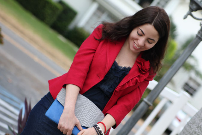 election day outfit fall fashion style red white blue navy