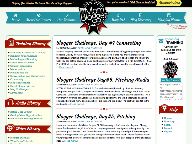 blogger challenge top mom blogger