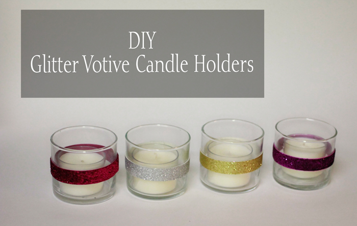 Glitter Candle Holders DIY - April Golightly