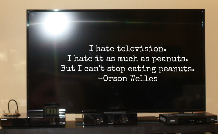 Orson Welles TV Quote, wordless wednesday: tevelsion, TV quote