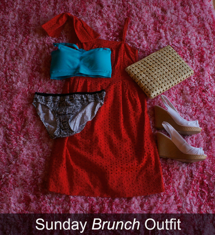 Sunday Brunch Outfit with One Strap Dress