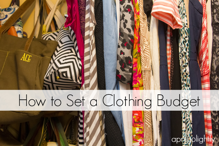 How to Set a Clothing Budget, Setting a Clothing Budget