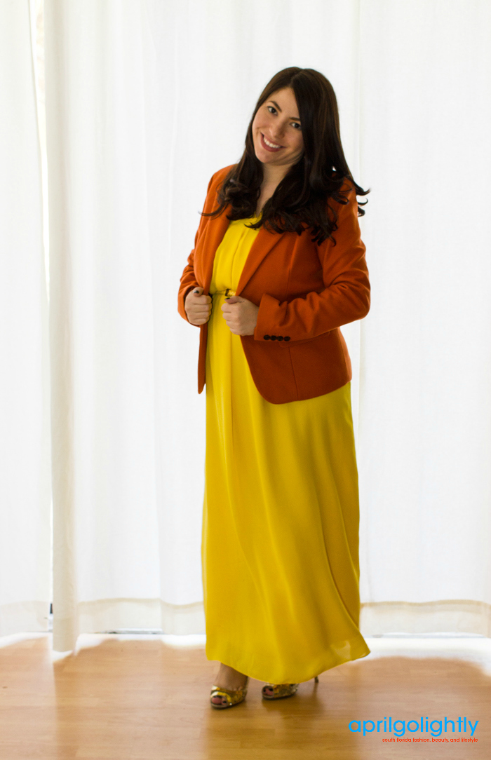 Yellow and orange outfit