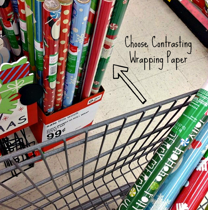 Choose Contrasting Wrapping Paper #Shop