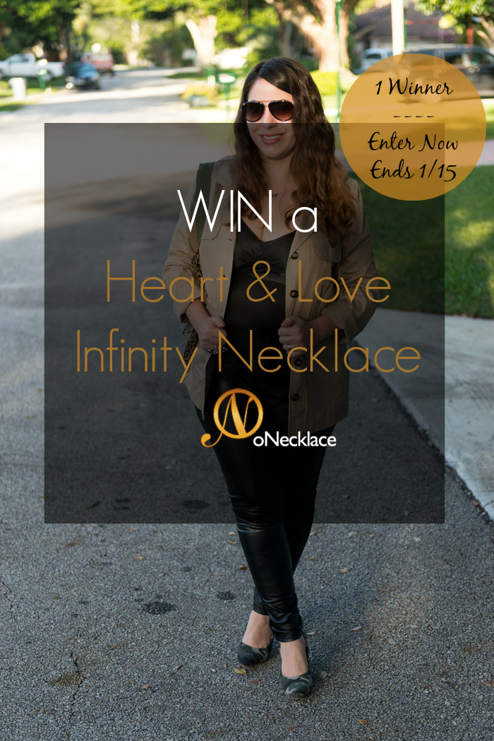 Win a Heart and Love Infinity Necklace from Onecklace
