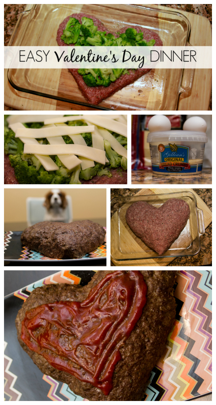 Easy Valentine's Day Dinner broccoli and cheese stuffed meatloaf made by April Golightly #aprilgolightly