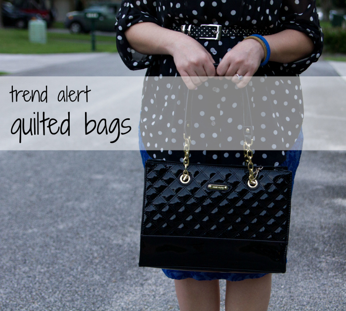 Trend Alert Quilted Bags worn by fashion blogger April Golightly #aprilgolightly