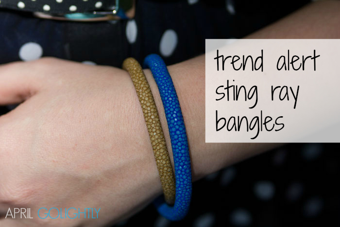 Trend Alert Sting Ray Bangles  worn by Miami Fashion Blogger April Golightly #aprilgolightly