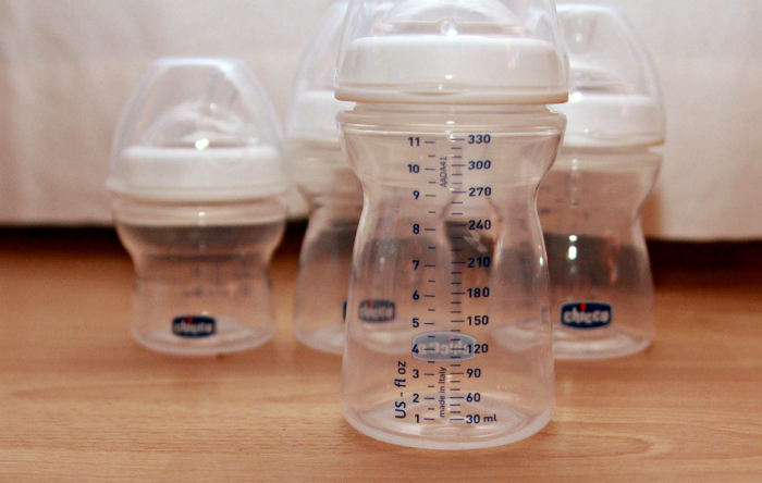baby bottles with large numbers