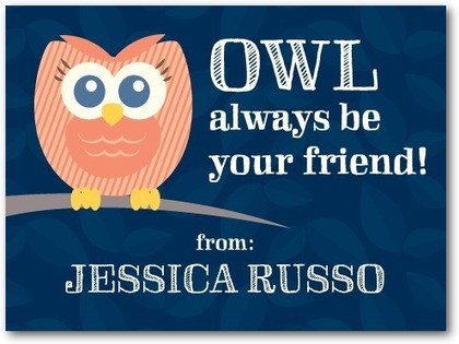 Boy Custom owlfully_friendly-valentine's_day_cards_for_kids-sarah_hawkins_designs-stormy_blue-blue