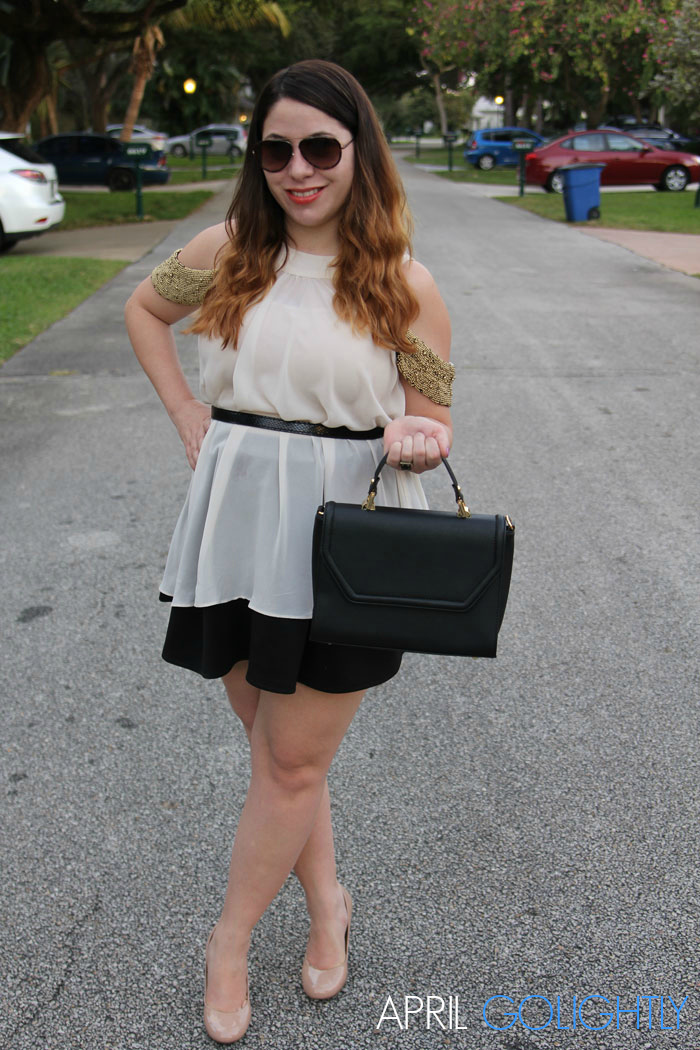 How to Wear a Skater Skirt by April Golightly Miami Fashion Blogger #aprilgolightly
