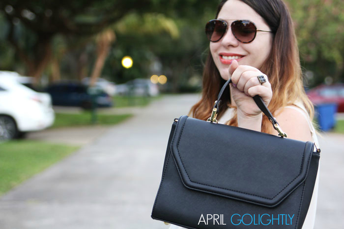 Jolly Chic Bag worn by April Golightly #aprilgolightly aprilgolightly.com