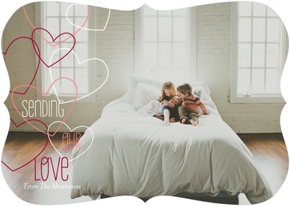 Sending Our Love 1 photo Valentine's Day Family Card from Tiny Prints #aprilgolightly