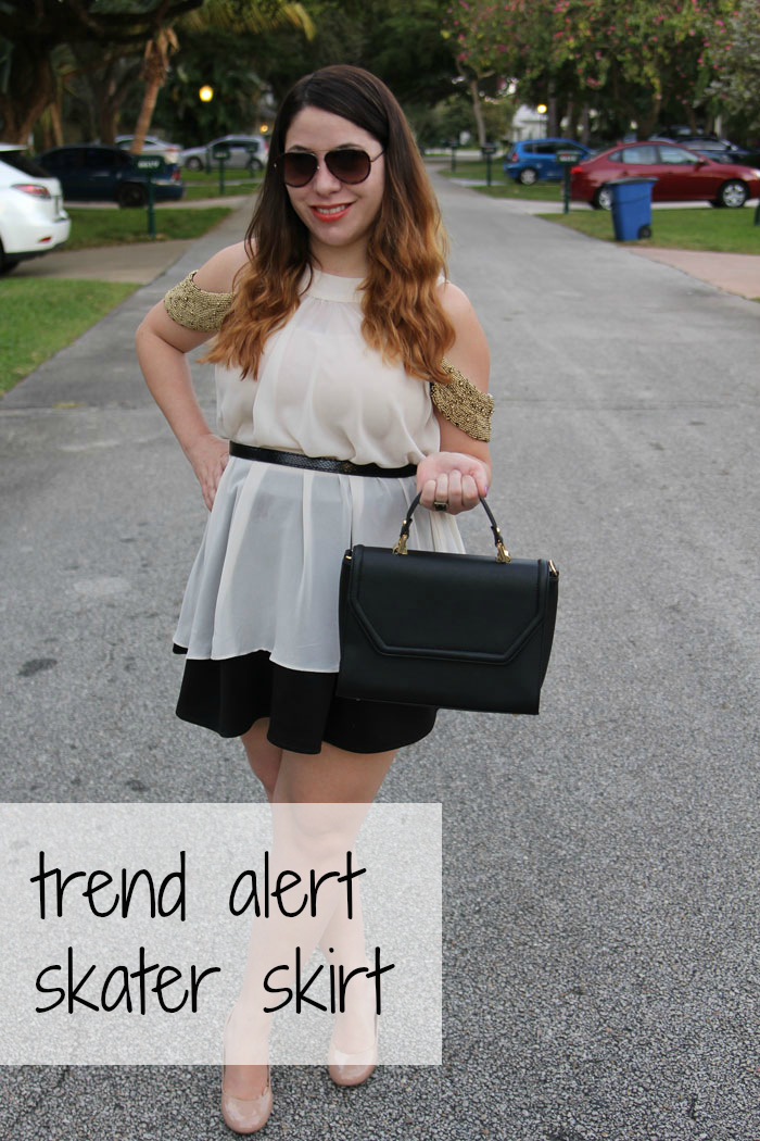 trend alert skater skirt from Miami Fashion Blogger April Golightly aprilgolightly.com