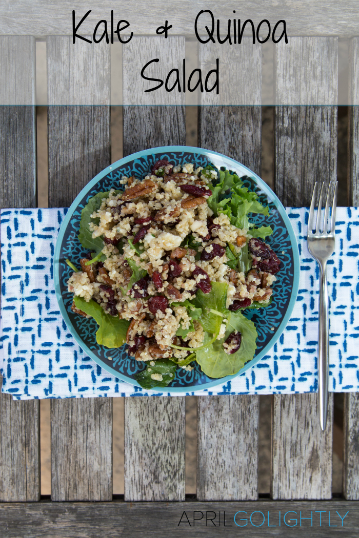 Kale and Quinoa Salad #aprilgolightly