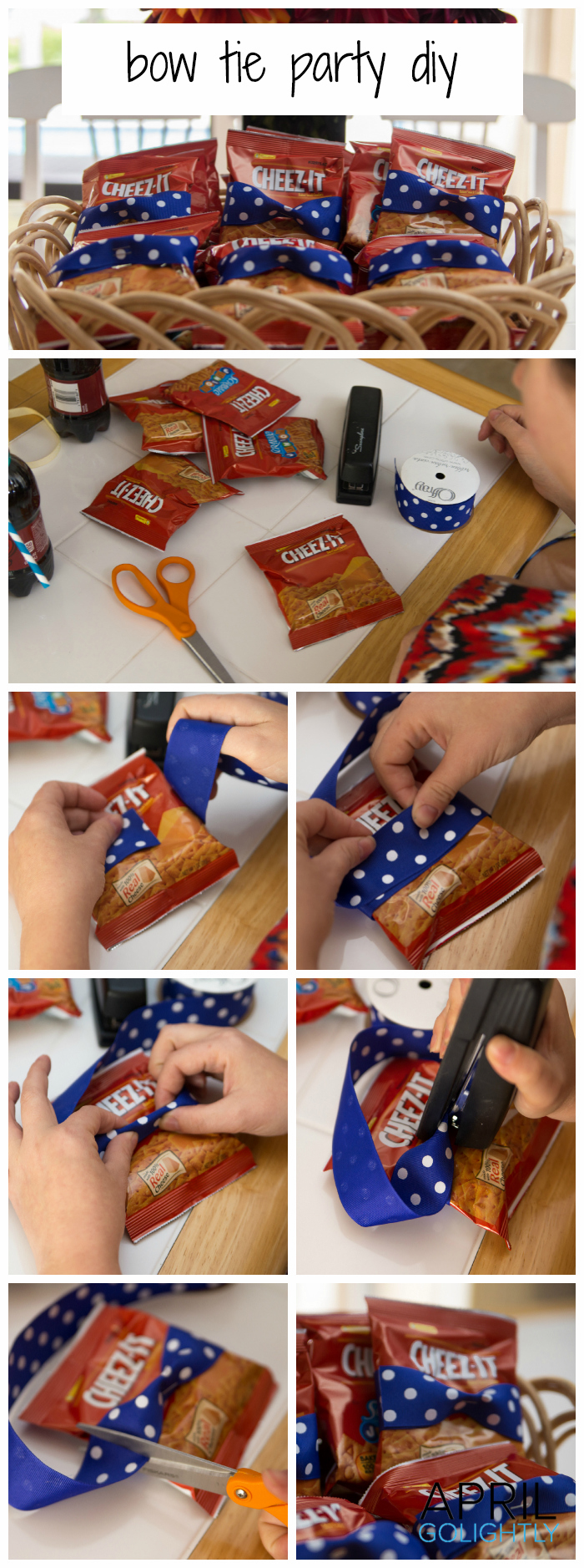 Bow Tie Party DIY affordable party decorations for Cheez-its #shop