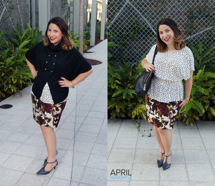 3 Ways to Wear - Smudge Floral Pencil Skirt