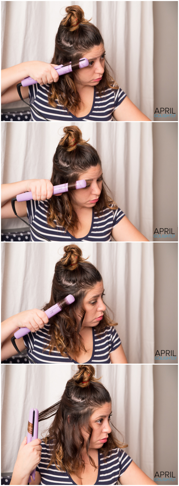 Using Flat Iron to Curl Hair