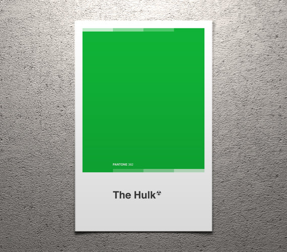 the hulk pantone