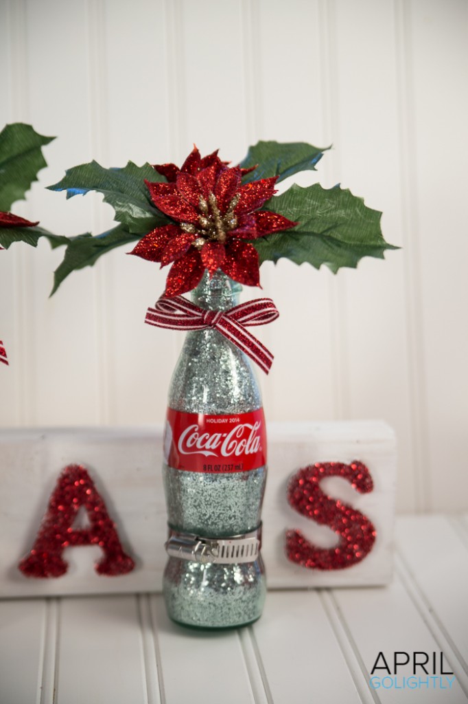 Christmas Glitter Coke Bottle tutorial DIY -0012
