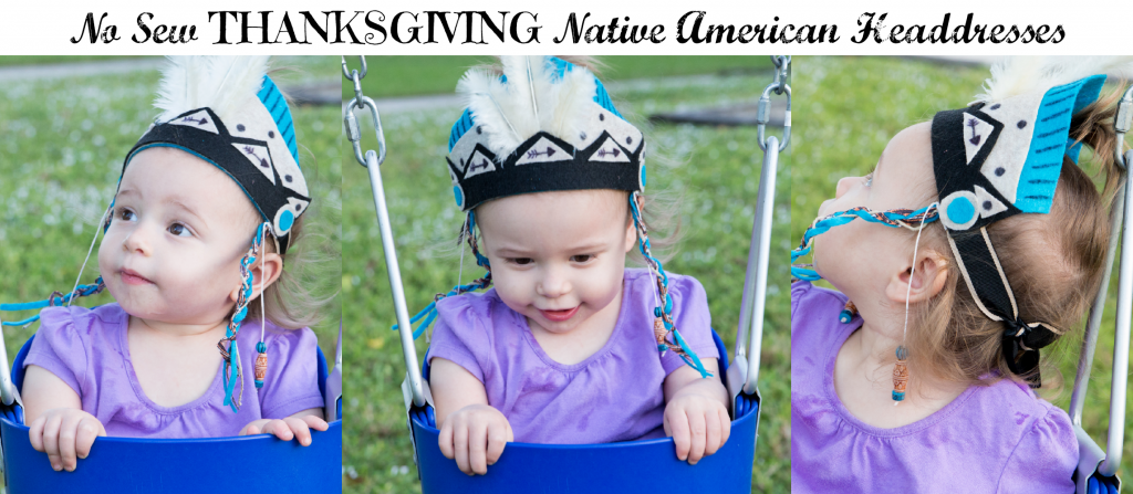 No Sew Thanksgiving Native American Headdresses