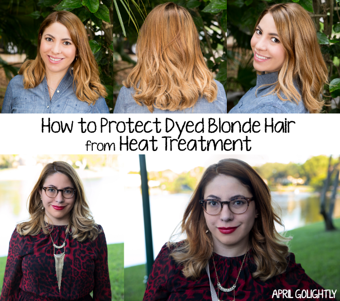 How to Protect Dyed Blonde Hair from Heat Treatment