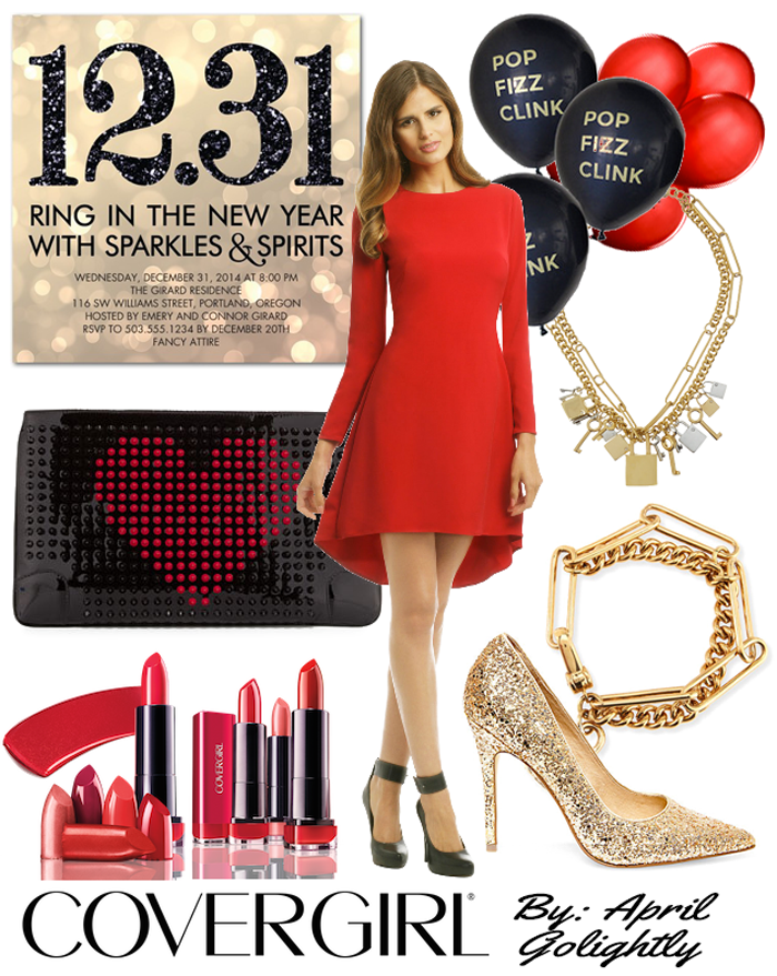New Years Eve Dress in red from Rent the Runway Website 