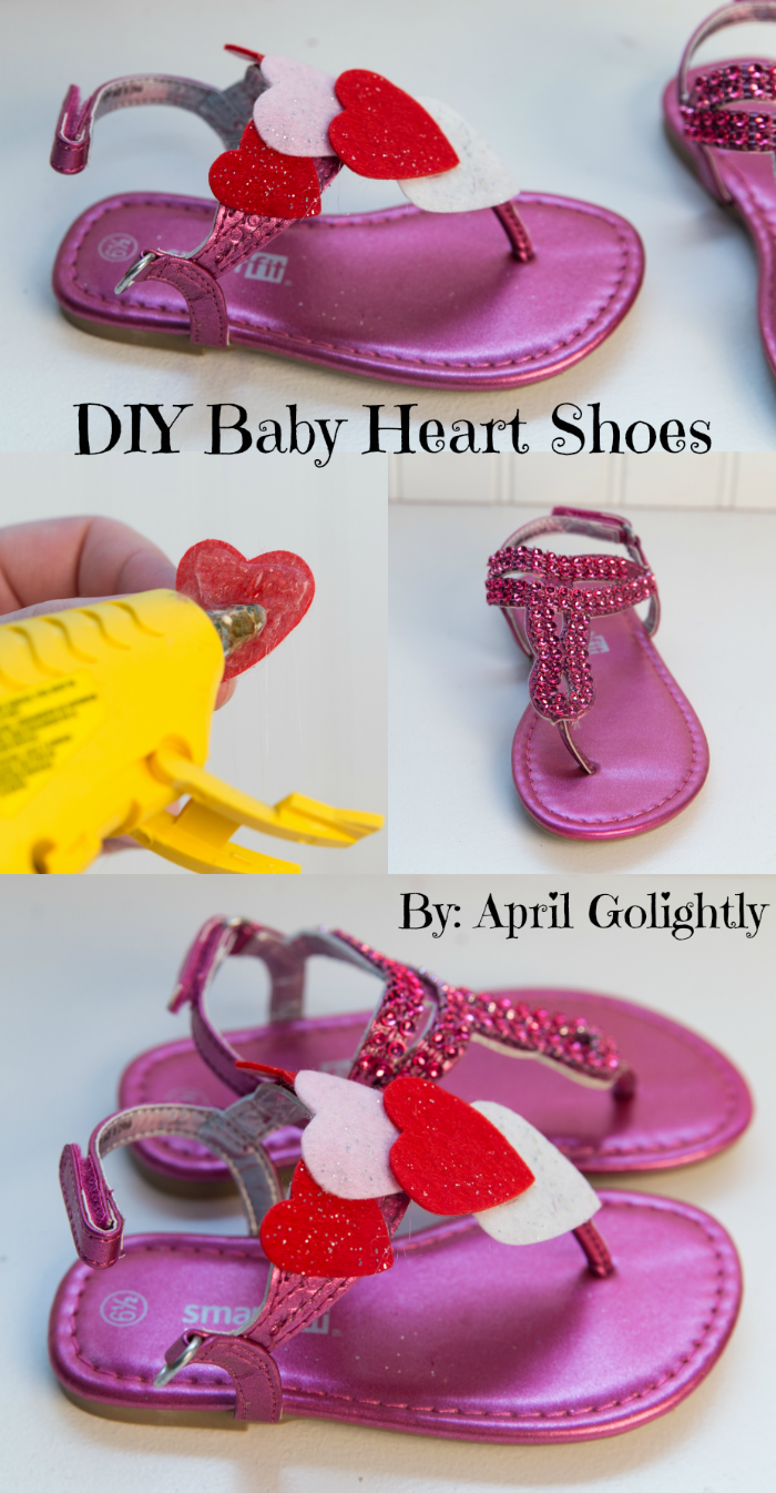 DIY Baby Heart Shoes