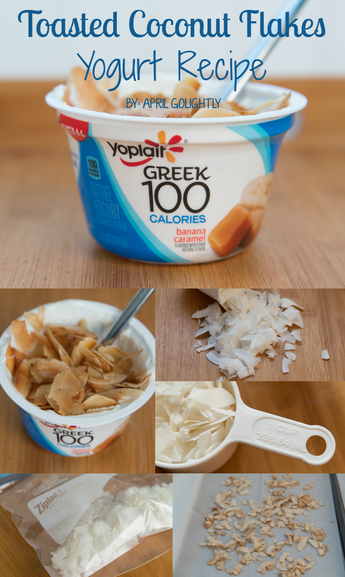 Toasted Coconut flakes yogurt recipe