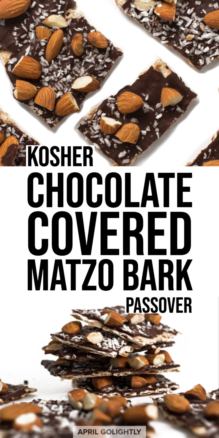 Passover Dessert Kosher Chocolate Covered Matzo Bark April Golightly