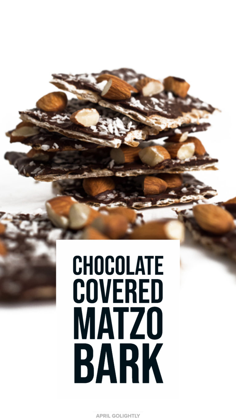 Passover Dessert Kosher Chocolate Covered Matzo Bark April Golightly