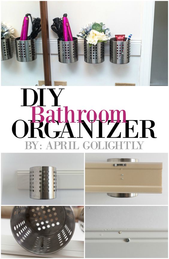 DIY Bathroom Organizer
