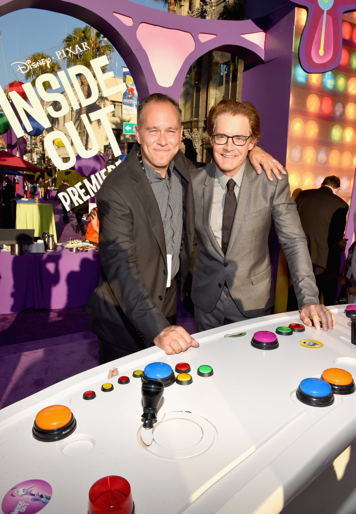 HOLLYWOOD, CA - JUNE 08: Producer Jonas Rivera (L) and actor Kyle MacLachlan attend the Los Angeles Premiere and Party for Disney?Pixar?s INSIDE OUT at El Capitan Theatre on June 8, 2015 in Hollywood, California.  (Photo by Alberto E. Rodriguez/Getty Images for Disney) *** Local Caption *** Jonas Rivera; Kyle MacLachlan
