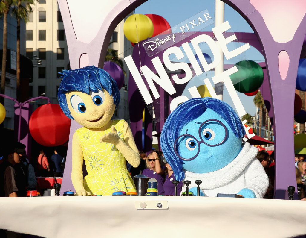 HOLLYWOOD, CA - JUNE 08: Joy (L) and Sadness attend the Los Angeles Premiere and Party for Disney?Pixar?s INSIDE OUT at El Capitan Theatre on June 8, 2015 in Hollywood, California.  (Photo by Jesse Grant/Getty Images for Disney) *** Local Caption *** Joy; Sadness