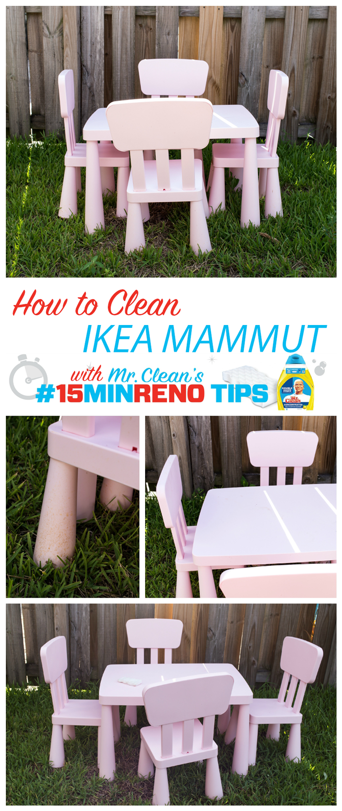 HOW TO CLEAN IKEA MAMMUT | MR. CLEAN MAGIC ERASER USES