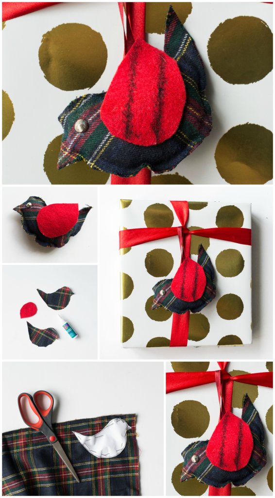 DIY Gift Wrapping Ornament
