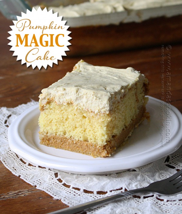 Easy Thanksgiving Dessert Recipes - Pumpkin magic Cake