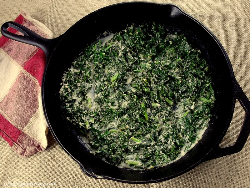 creamed kale
