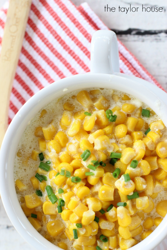slow cooked creamed corn