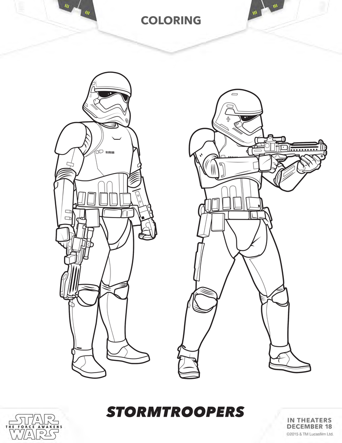 stormtroopers coloring sheets 