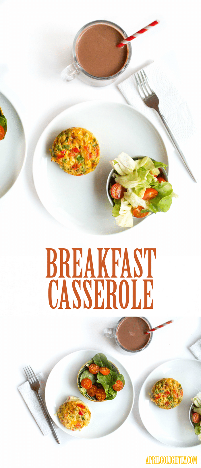 Breakfast Casserole Recipe from Food Blogger April Golightly 