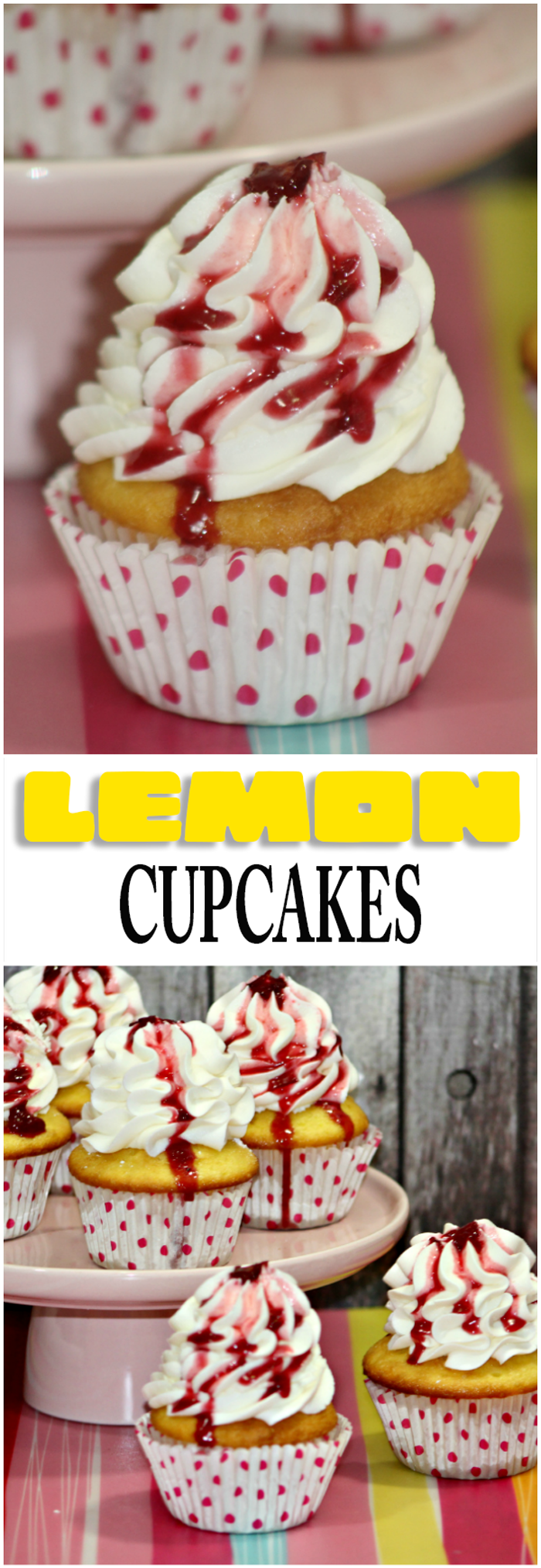 Lemon Cupcakes Recipe that is extremely easy to make even though they are from scratch by food blogger from April Golightly