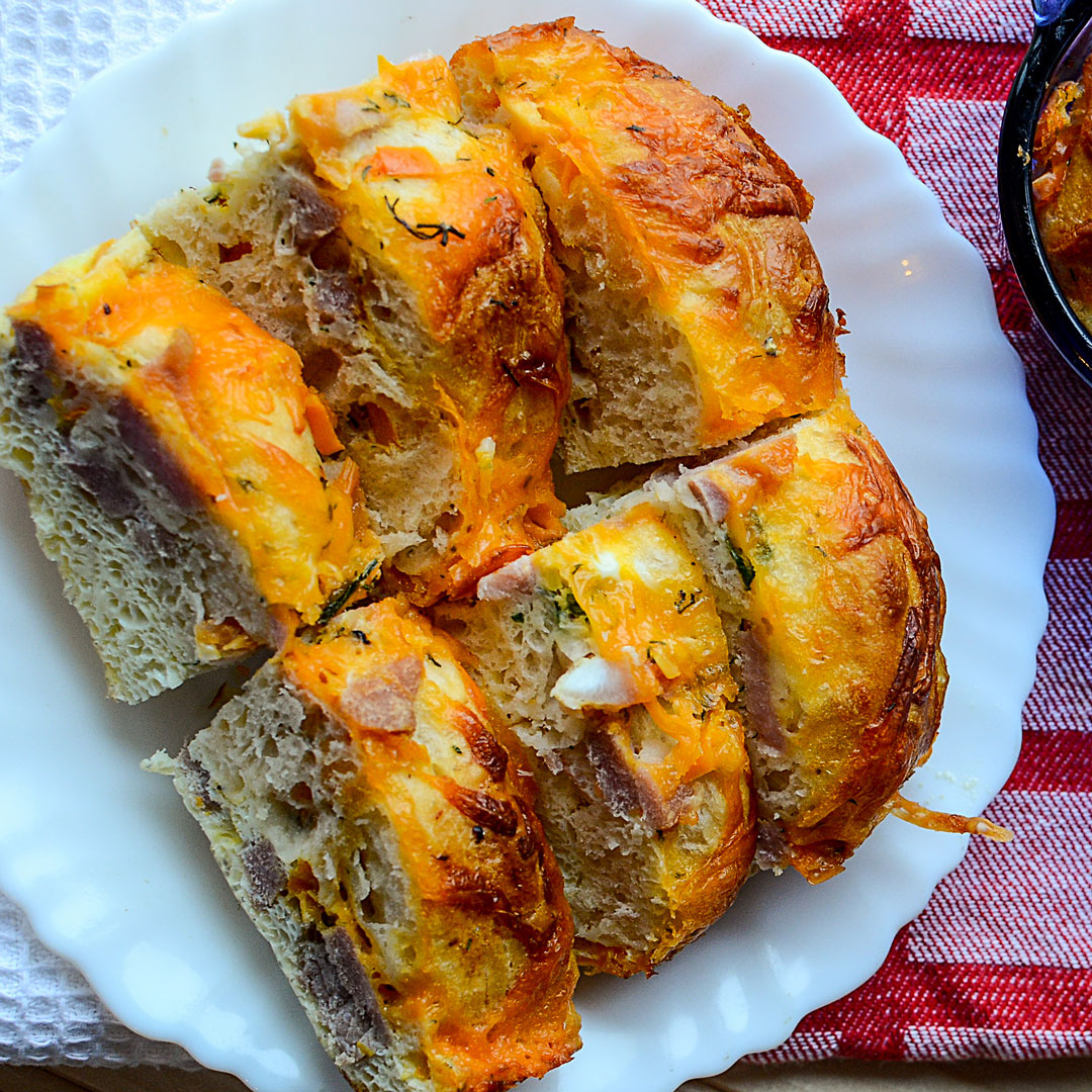 Ham Egg Casserole with Biscuits April Golightly