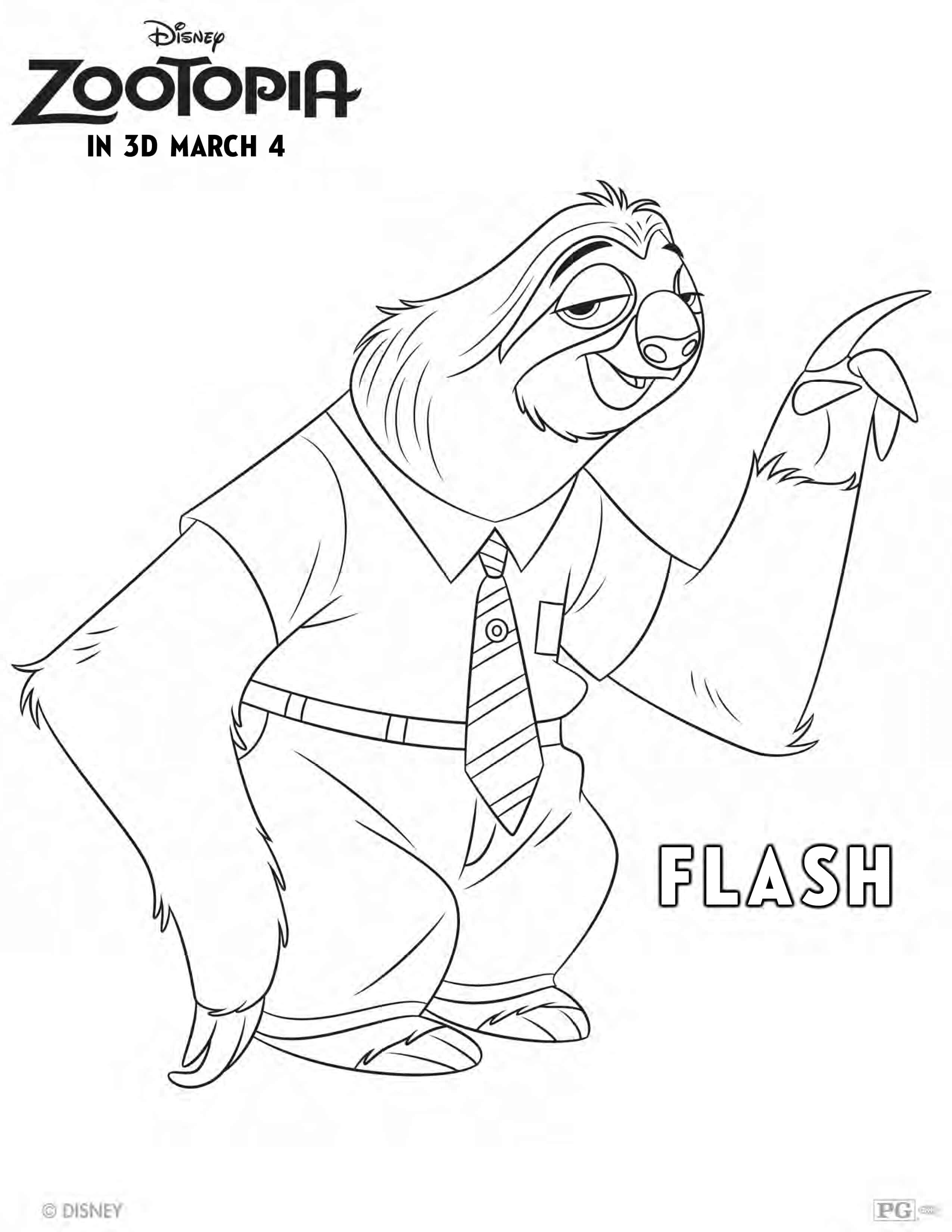 Zootopia Coloring Sheets   April Golightly