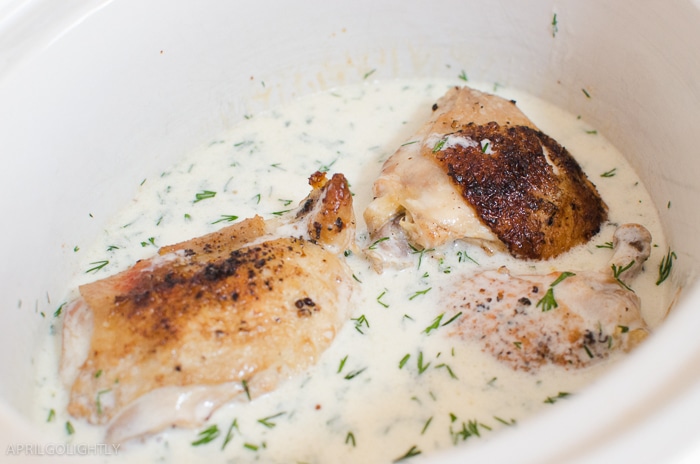 crockpot chicken dill cream sauce recipe -7