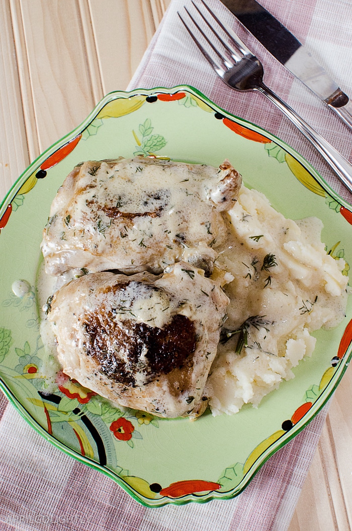 Crockpot Chicken Creamy Dill Sauce April Golightly