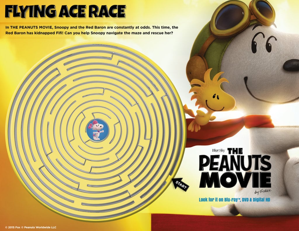 Peanuts Movie Maze 