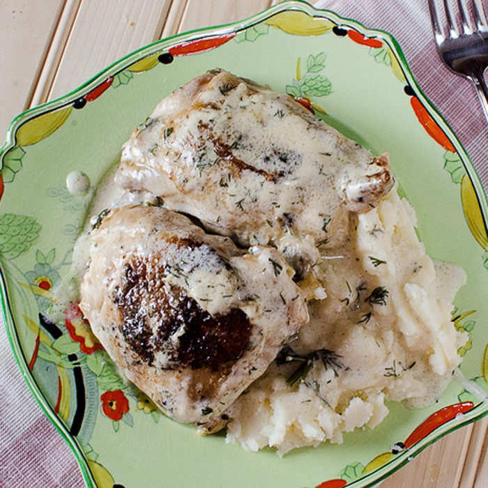 Crockpot Chicken Creamy Dill Sauce April Golightly