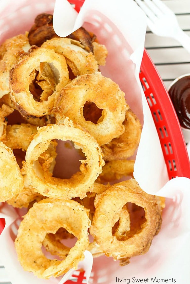 Easy to make in the deep fryer at home onion rings recipe 