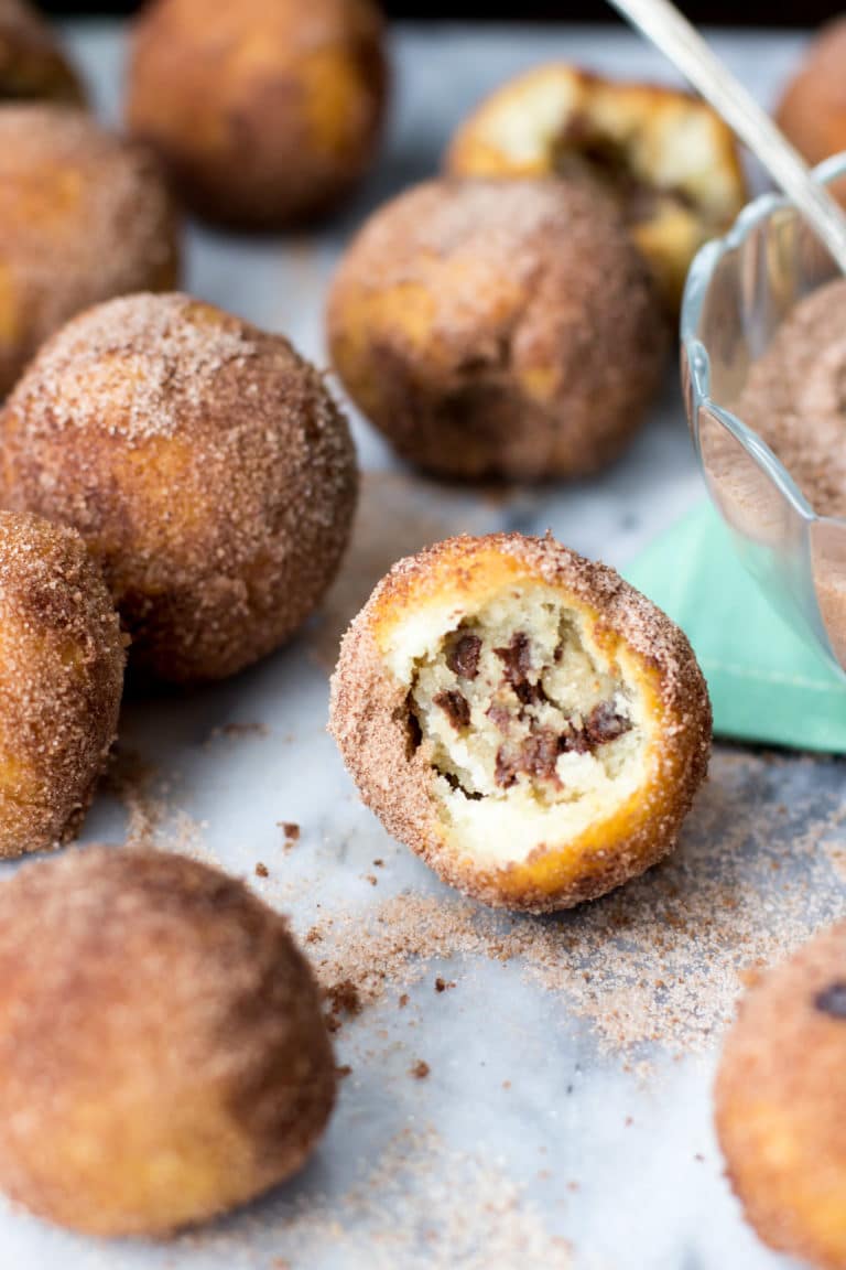 Deep Fried Food Recipes - cookie dough stuffed donuts recipe 